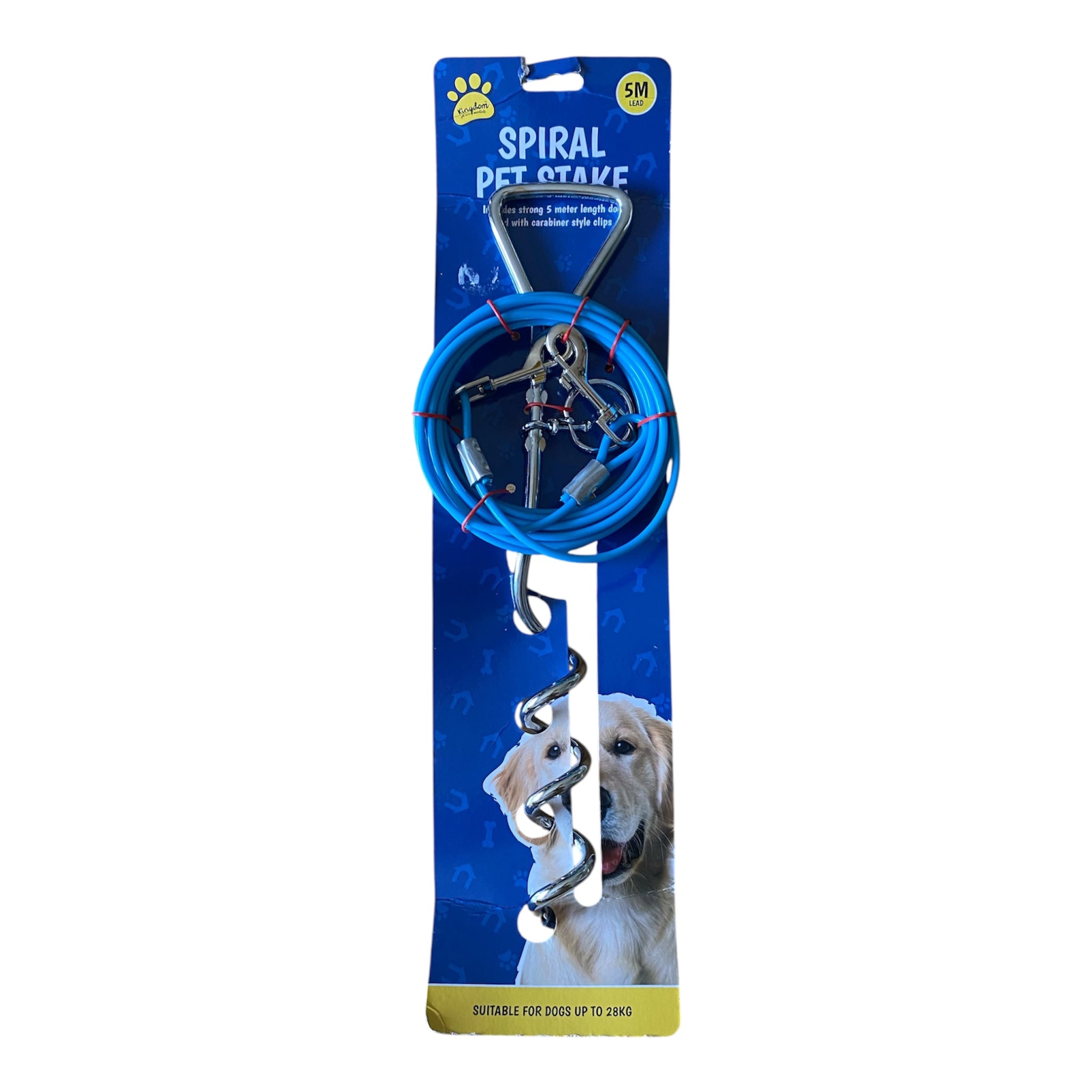 Spiral Pet Stake-5m Lead