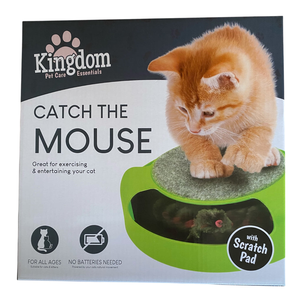 Catch the Mouse Cat Toy with Scratch Pad