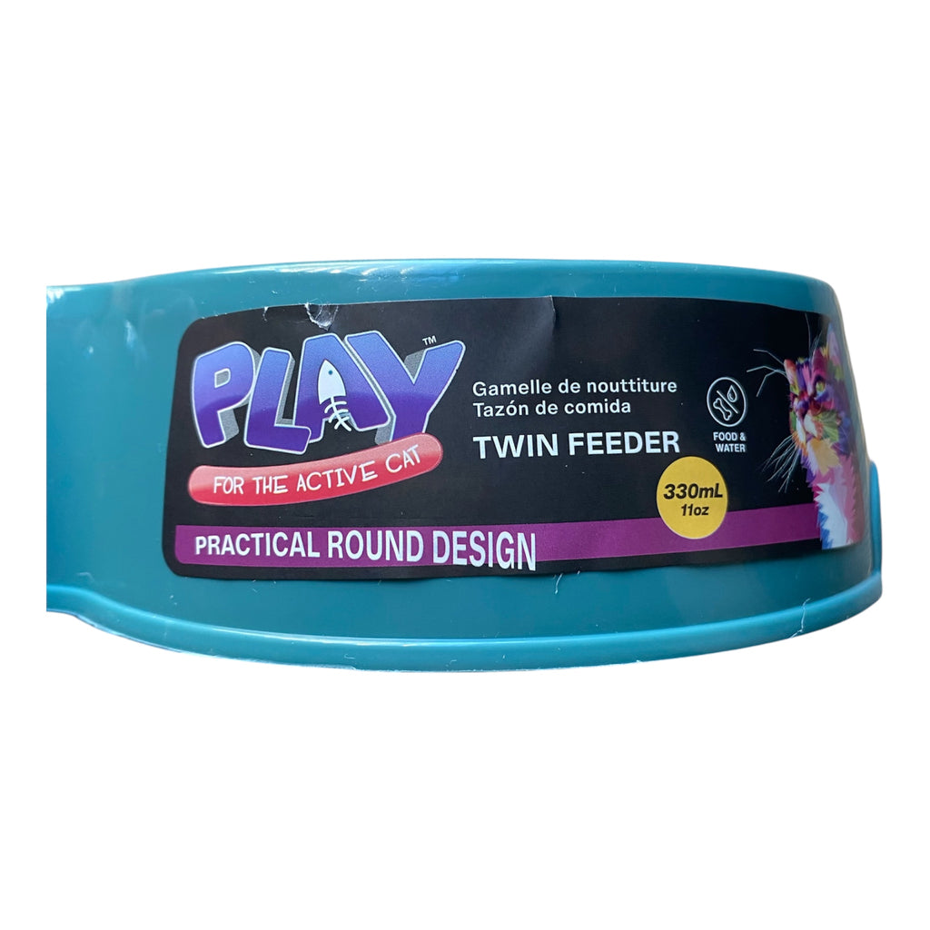 Cat Food and Water Bowl - Twin Cat Feeder